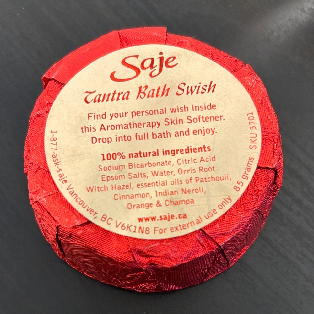Saje Red Tantra Bath Swish Aromatherapy